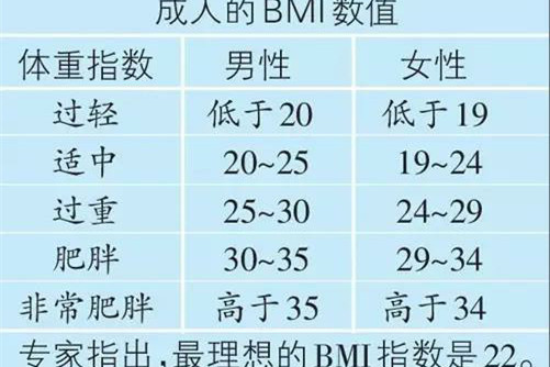 肥胖指數計算公式
