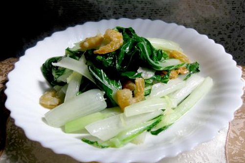 能提高免疫力的傢常菜——蝦皮炒白菜 能提高免疫力的傢常菜——蝦皮炒白菜
