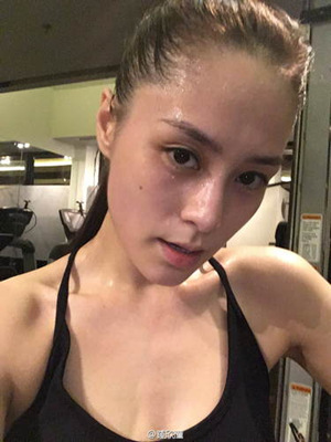 阿嬌曬健身照