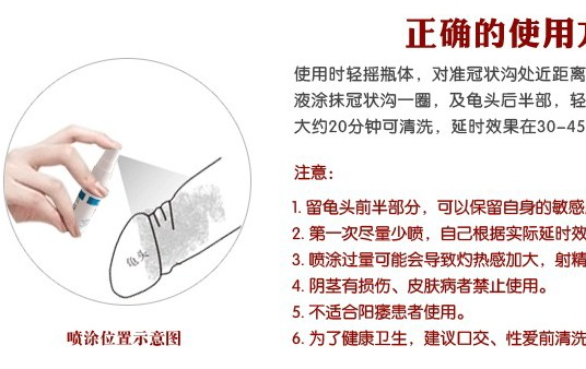 延時噴劑有副作用嗎