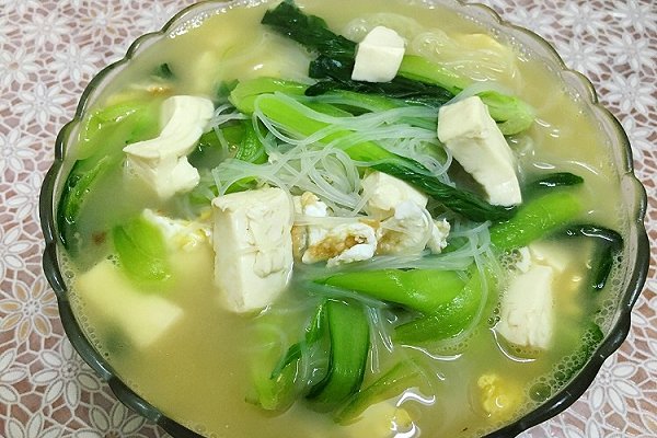 青菜豆腐湯的做法介紹
