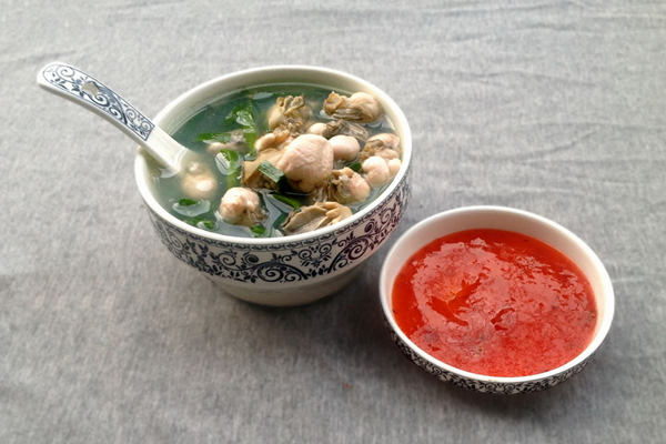 韭菜生蠔湯