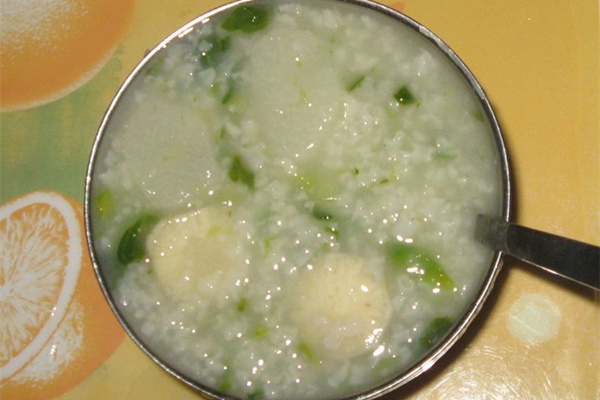 山芋幹菜粥
