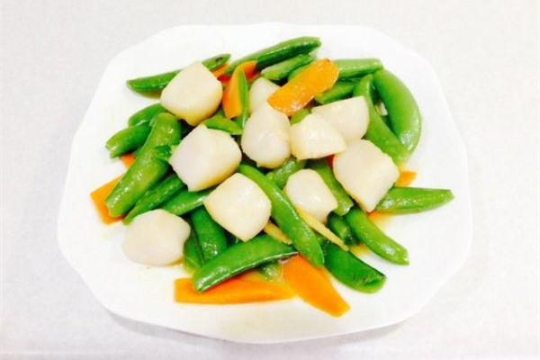甜豆炒鮮貝