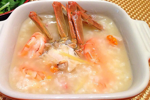 大閘蟹粥 海鮮美味夏季少不瞭