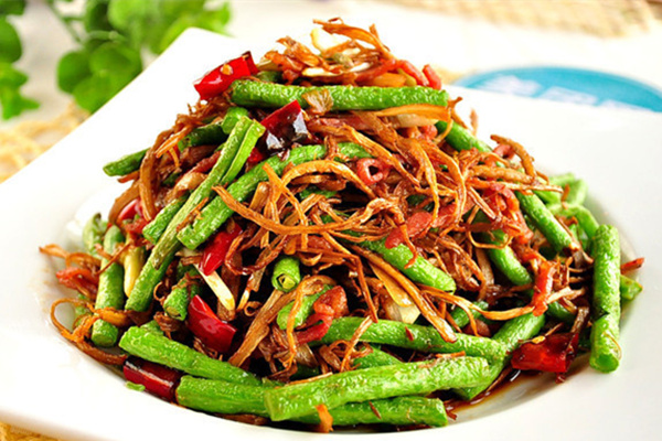 茶樹菇炒豆角