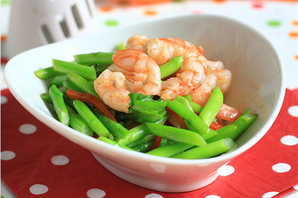 蘆筍炒蝦仁