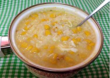 玉米蛋花粥 健康營養美味