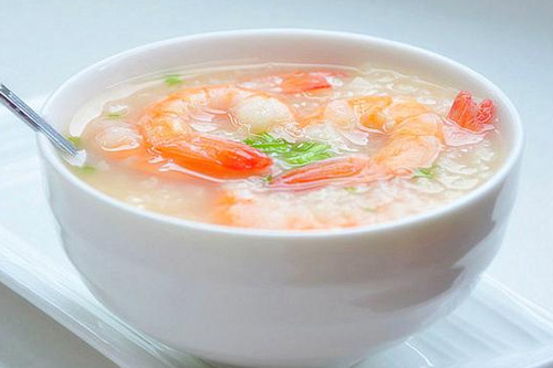 杏鮑菇蝦肉粥 最上乘的食用菇