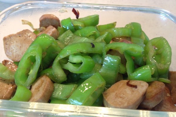 青椒炒素雞