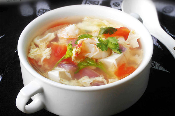 芋頭豆腐鮮蝦湯