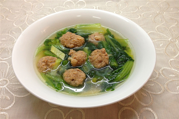 小白菜燉豆腐_小白菜汆丸子_小白菜丸子湯_清炒小白菜 小白菜做法大全介紹
