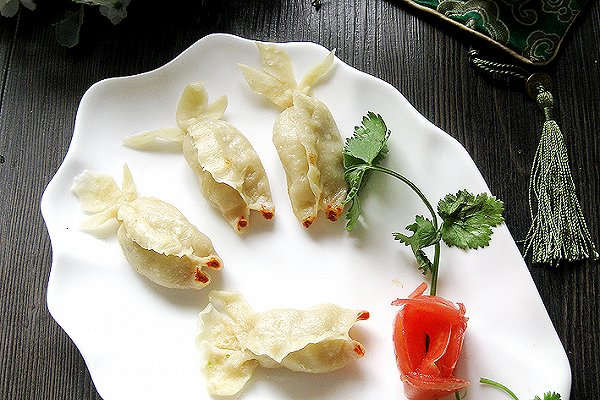 金魚蒸餃_金魚蒸餃怎麼做_金魚蒸餃的做法 金魚蒸餃