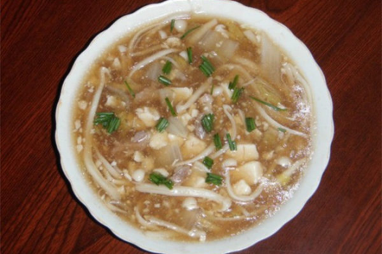 金針菇豆腐羹