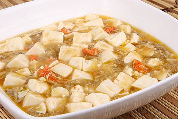 蟹黃豆腐的做法_蟹黃豆腐_龍袍蟹黃湯包 蟹黃豆腐