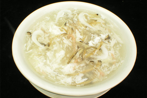 三絲銀魚羹