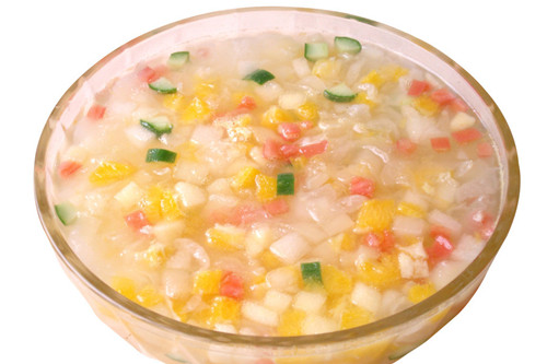 糙米水果冰粥 夏季必備解暑粥