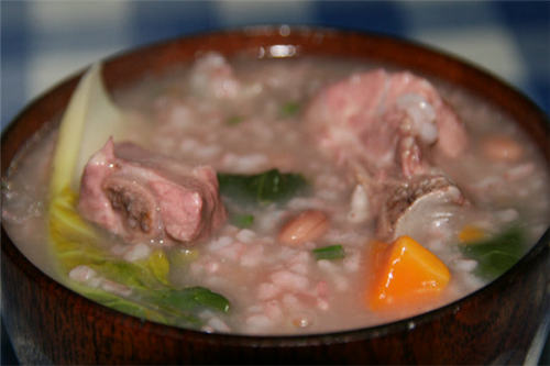 油菜花排骨粥